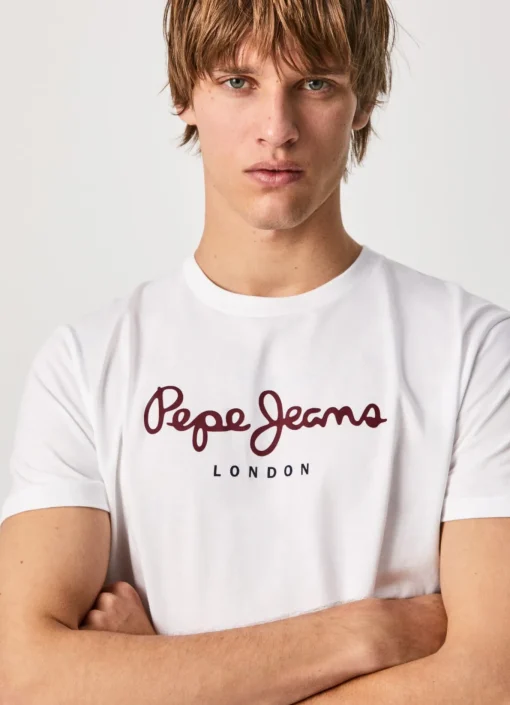 Herren Pepe Jeans 1/2 Arm T-Shirt