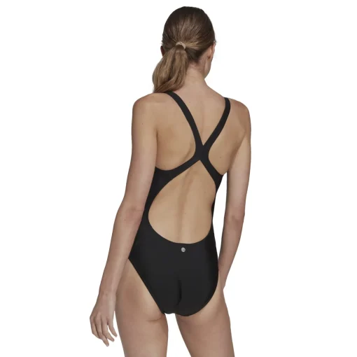 Damen Adidas 3 Bar Logo Badeanzug