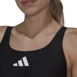 Damen Adidas 3 Bar Logo Badeanzug