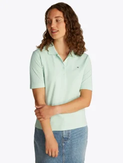 Damen Tommy Hilfiger 1985 Collection Regular Fit Poloshirt mit Flag