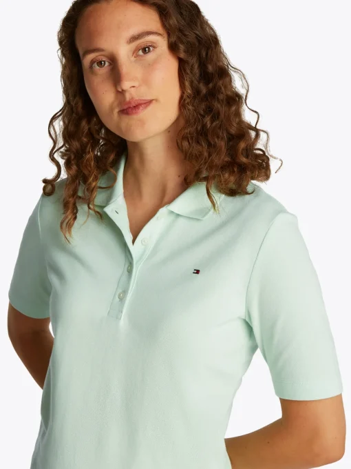 Damen Tommy Hilfiger 1985 Collection Regular Fit Poloshirt mit Flag