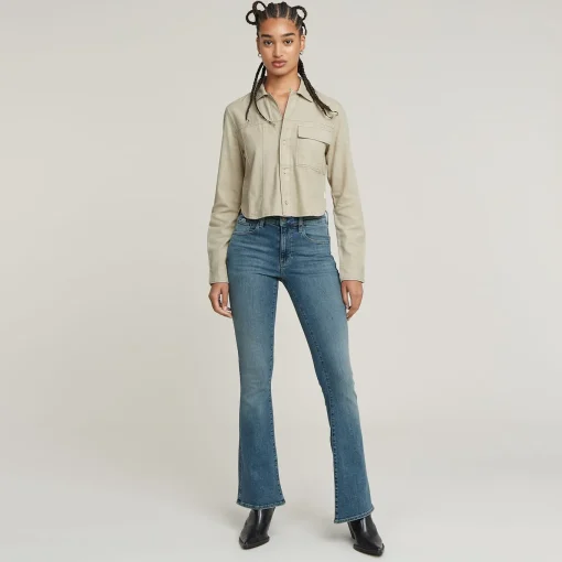Damen G-Star 3301 Flare Jeans