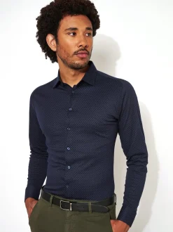 Herren Desoto 1/1 Jerseyhemd Slim Fit