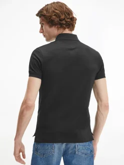 Herren Tommy Hilfiger 1985 TH Flex Slim Fit Poloshirt