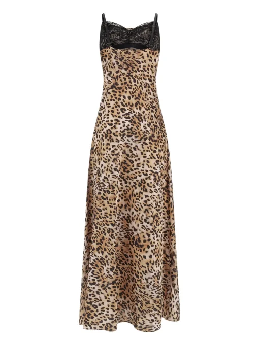 Damen GUESS Adle Lace Neckline langes Kleid