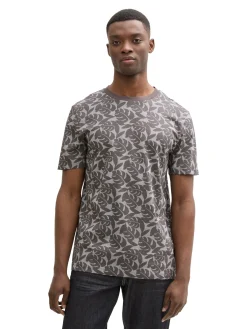 Herren Tom Tailor Denim Allover bedrucktes T-Shirt