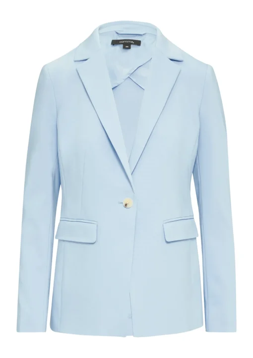 Damen Comma Antaillierter Blazer mit Pattentaschen