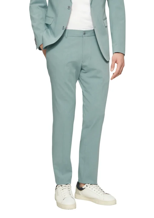 Herren s.Oliver BLACK LABEL Anzughose aus meliertem Stretch-Twill