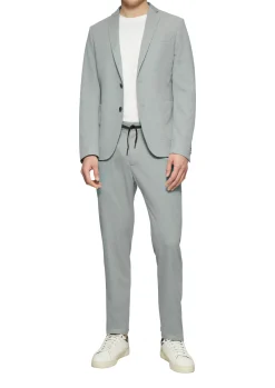 Herren s.Oliver BLACK LABEL Anzugsakko aus zweifarbigem Piqué-Jersey
