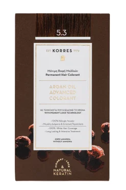 KORRES ARGAN OIL Hochentwickelte Haarcoloration Golden Honey Light Brown / Hellbraun Gold 5.3