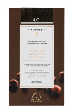 KORRES ARGAN OIL Hochentwickelte Haarcoloration Braun / Mittelbraun 4.0
