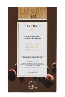 KORRES ARGAN OIL Hochentwickelte Haarcoloration Very Light Blonde / Hell-Hellblond 9.0