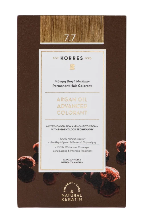 KORRES ARGAN OIL Hochentwickelte Haarcoloration Moccha 7.7