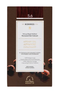 KORRES ARGAN OIL Hochentwickelte Haarcoloration Red Light Brown / Hellbraun Rot 5.6