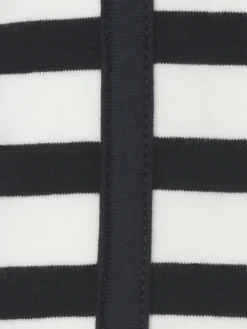 Damen Frapp 3/4-Arm Ringelshirt Black & White