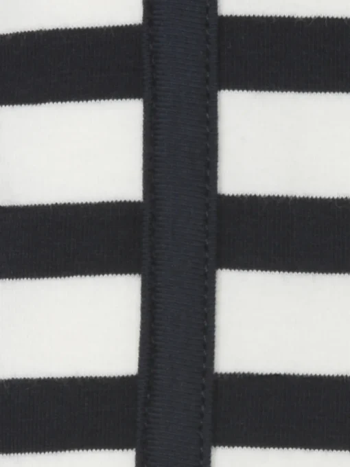 Damen Frapp 3/4-Arm Ringelshirt Black & White