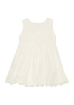 Kinder s.Oliver Ausgestelltes Kleid mit Blumenstickerei