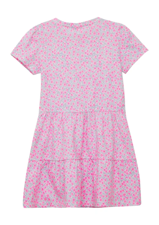 Kinder s.Oliver Ausgestelltes Stufenkleid mit Puffärmeln