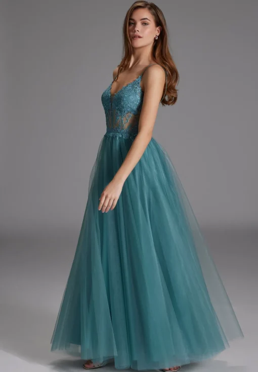 Damen Hey Kyla Ausgestelltes Tüllkleid mit Spitzenstickerei