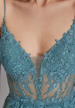 Damen Hey Kyla Ausgestelltes Tüllkleid mit Spitzenstickerei