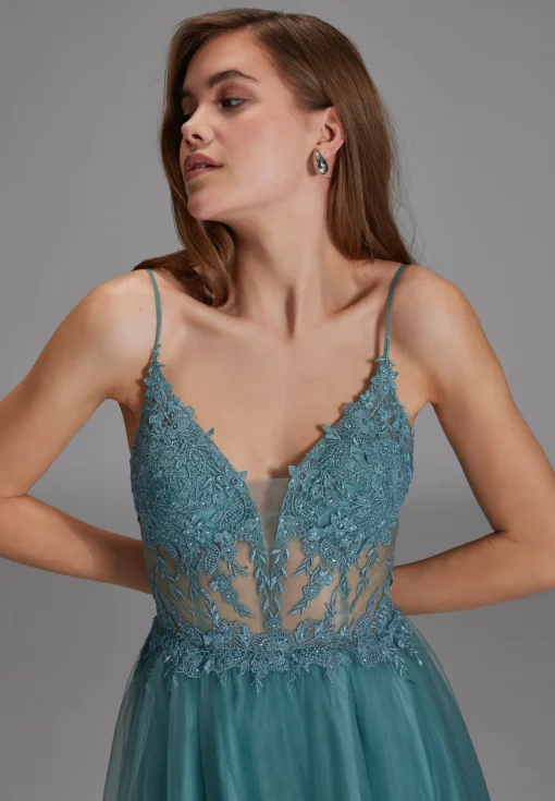 Damen Hey Kyla Ausgestelltes Tüllkleid mit Spitzenstickerei