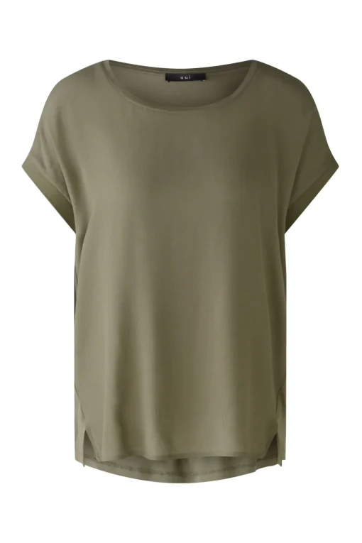 Damen Oui AYANO Blusenshirt 100% Viskosepatch