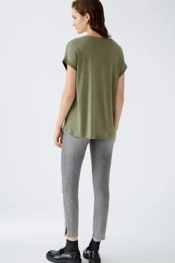 Damen Oui AYANO Blusenshirt 100% Viskosepatch