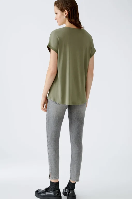 Damen Oui AYANO Blusenshirt 100% Viskosepatch