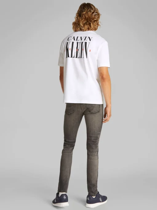 Herren Calvin Klein Jeans Backprint T-Shirt