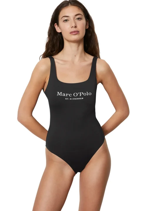 Damen Marc O´Polo BADEANZUG MIT KONTRASTFARBENEM LOGO