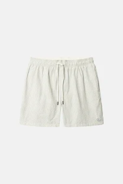 Herren Colours & Sons Badehose in Seersucker-Optik