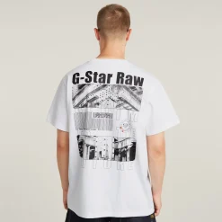 Herren G-Star Barcode Back Loose T-Shirt