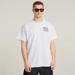 Herren G-Star Barcode Back Loose T-Shirt