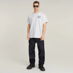 Herren G-Star Barcode Back Loose T-Shirt