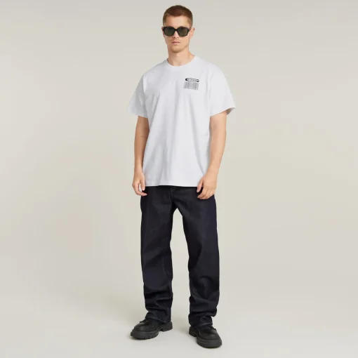 Herren G-Star Barcode Back Loose T-Shirt