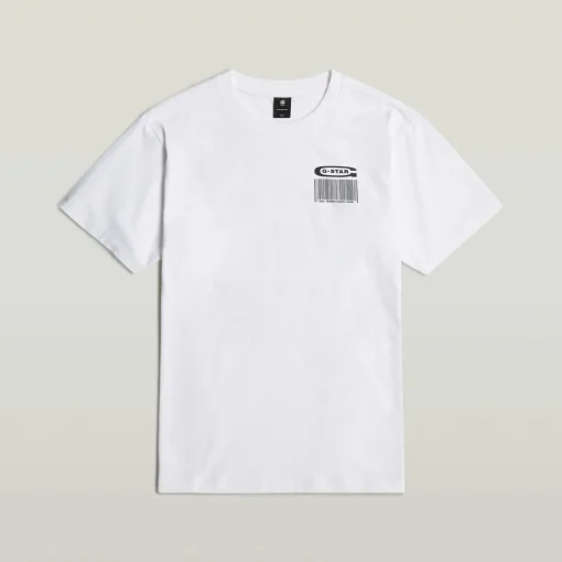 Herren G-Star Barcode Back Loose T-Shirt