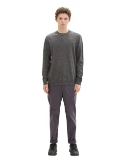 Herren Tom Tailor Denim Basic Rundhalspullover