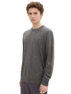 Herren Tom Tailor Denim Basic Rundhalspullover