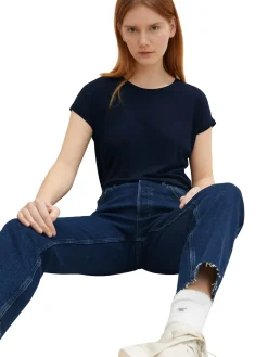 Damen Tom Tailor Denim Basic T-Shirt