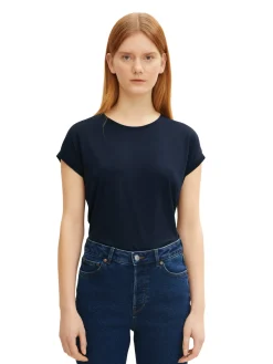 Damen Tom Tailor Denim Basic T-Shirt