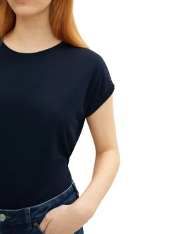 Damen Tom Tailor Denim Basic T-Shirt