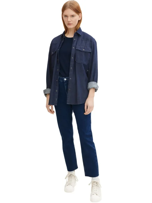 Damen Tom Tailor Denim Basic T-Shirt