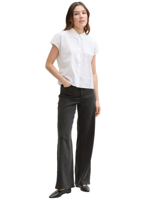 Damen Tom Tailor Denim Baumwoll Shirt