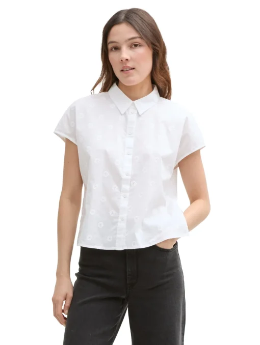 Damen Tom Tailor Denim Baumwoll Shirt