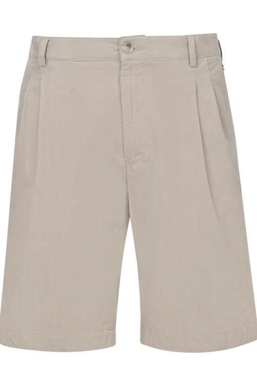Herren Bugatti Baumwoll-Bermuda mit Bundfalte