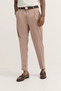 Herren Bugatti Baumwollhose mit Bundfalte