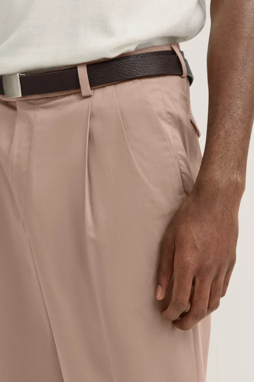 Herren Bugatti Baumwollhose mit Bundfalte