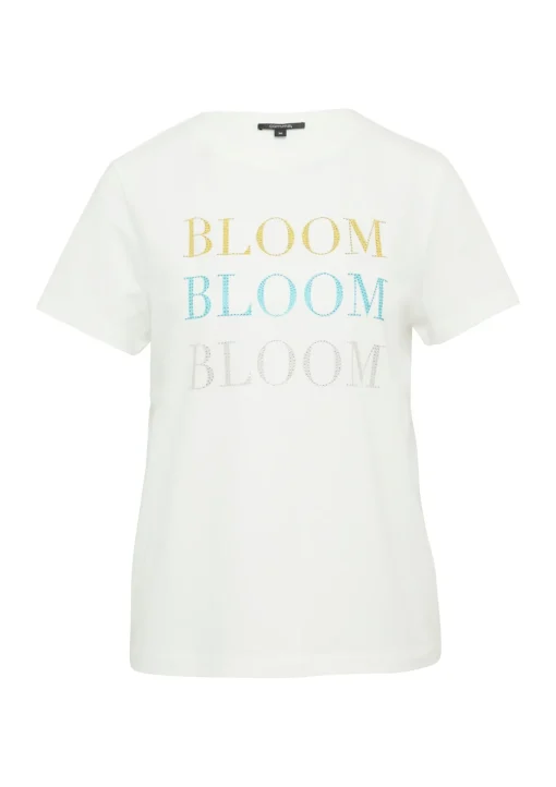 Damen Comma Baumwollmix-T-Shirt mit Artwork