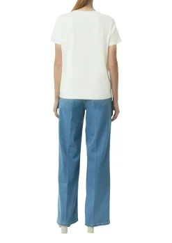 Damen Comma Baumwollmix-T-Shirt mit Artwork