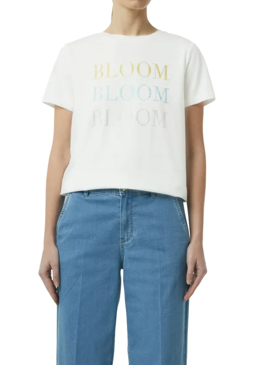 Damen Comma Baumwollmix-T-Shirt mit Artwork